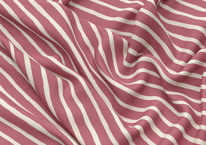 Vintage Stripe, Bowler Red - Motorised Roman Blind - Image 4